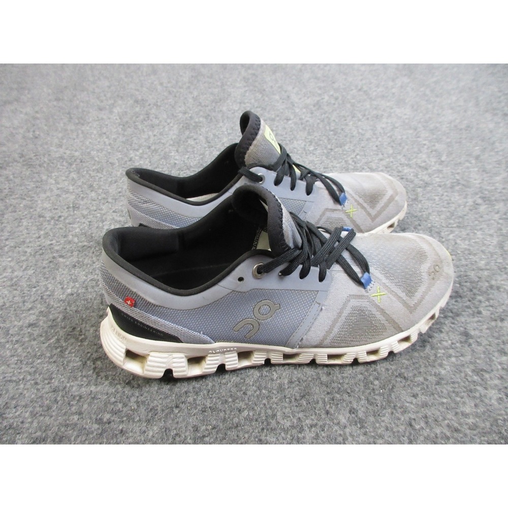 On Cloud X Shoes Womens Size 7.5 Gray White Athletic Running Sneakers CloudTec